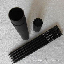 Wholesale Black Wooden Hb Pencil with Eraser (XL-02017)